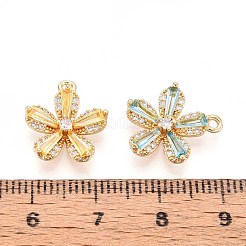 Латунные микро проложить кубического циркония подвески&nbsp;KK-T078-31G