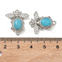 Латунные застежки из прозрачного кубического циркония с микропаве&nbsp;KK-C075-43A-P