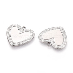 Оправы для подвесок из нержавеющей стали 304 в виде кабошонов&nbsp;LS-STAS-T065-89P