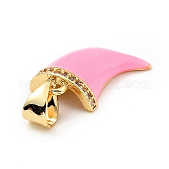 Кулоны с эмалью из латуни с прозрачным кубическим цирконием KK-G416-39G-01