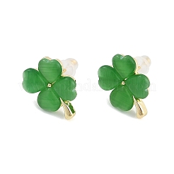 Литые глаза кота серьги&nbsp;EJEW-M092-02G-02