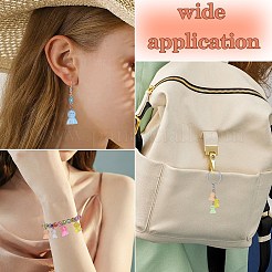 80шт 8 цвета подвески из светящейся смолы&nbsp;RESI-SZ0003-48