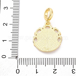 Латунные прозрачные кубические цирконии европейские подвески&nbsp;KK-D325-28G-03