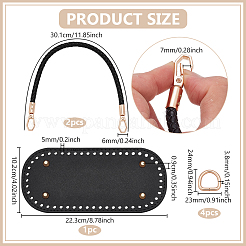 1 шт. овальные сумки из искусственной кожи для вязания крючком&nbsp;DIY-PH0034-18B