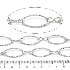 Цепочки ручной работы из нержавеющей стали 304 с витыми овальными звеньями&nbsp;STAS-F341-05P
