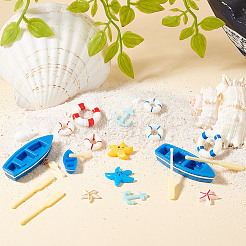 13 стиль средиземноморский стиль мини смоляное украшение&nbsp;DJEW-GO0001-06