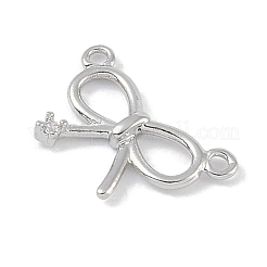 Латунные микропаве прозрачные подвески с фианитом KK-U008-01C-P