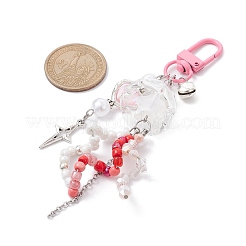 Светящаяся акриловая подвеска в форме звезды&nbsp;HJEW-JM01443-01