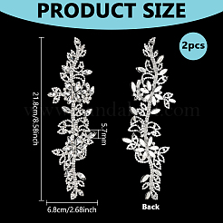 1 пара кабошонов из сплава стекла&nbsp;AJEW-PH0006-75