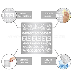 Трафареты для штампов из нержавеющей стали&nbsp;DIY-WH0238-144