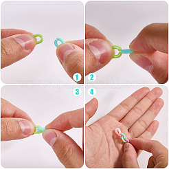 560шт 7 цвета непрозрачные акриловые соединительные кольца&nbsp;MACR-CA0001-41