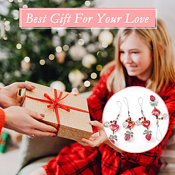 6 шт. акриловые и стеклянные подвесные украшения&nbsp;HJEW-TAC0036