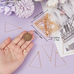 40 шт. латунные соединительные подвески&nbsp;KK-BBC0009-63