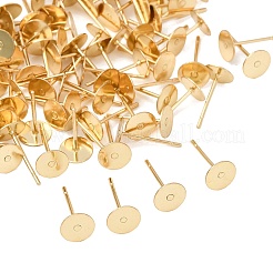 Фурнитура для сережек-гвоздиков из нержавеющей стали 304&nbsp;STAS-E025-4G