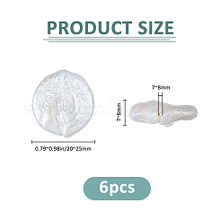 6 шт. бусины из натурального барочного жемчуга Кеши&nbsp;FIND-FH0016-76