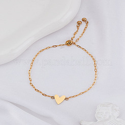 1шт. браслеты-слайдеры из нержавеющей стали с цепочкой для женщин&nbsp;BJEW-LP0002-23A