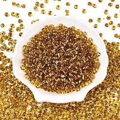 6/0 прозрачная стеклянная бахрома с краской для выпечки&nbsp;X1-SEED-N006-06C