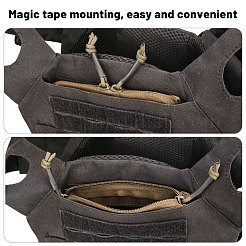 Тактическая жилетная лента-молния из нейлона и пластика&nbsp;DIY-WH0128-60A