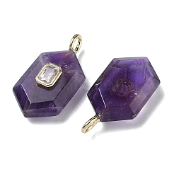 Граненые подвески из натурального аметиста&nbsp;G-F819-01G-03