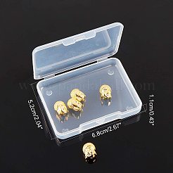 Латунные бусины&nbsp;KK-AR0001-21G