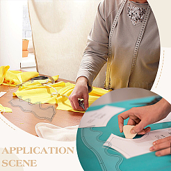 Набор швейных измерительных инструментов из прозрачного акрила (5 шт.)&nbsp;TOOL-WH0136-204