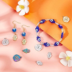 12 шт. 6-х стильная подвеска из нержавеющей стали 304 со стразами&nbsp;STAS-CA0001-85