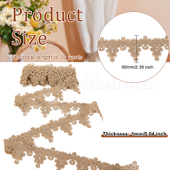 10 ярд золотистой металлической кружевной отделки&nbsp;OCOR-OC0001-20