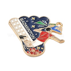 Подвески из спортивного сплава с эмалью&nbsp;ENAM-I074-01G-02