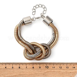 Браслеты из железной цепочки с узлом для женщин&nbsp;BJEW-U042-01GP