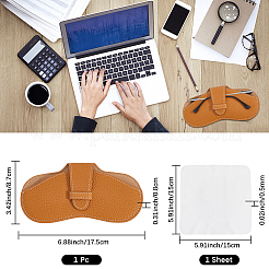 1шт чехол для очков из искусственной кожи&nbsp;AJEW-CN0004-43E