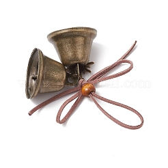 Железный колокольчик и подвесные украшения из сплава в тибетском стиле&nbsp;HJEW-JM03370-04