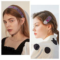 Вышивка полиэстеровой лентой в этническом стиле&nbsp;SRIB-WH0007-02A-WH