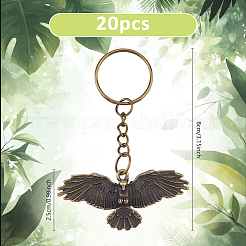 20 шт. брелок в виде орла из сплава&nbsp;KEYC-DC00043