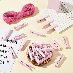 50 шт. зажимы для фотобумаги своими руками из дерева&nbsp;AJEW-SP0003-43A