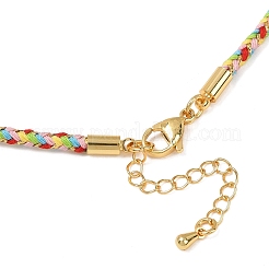 Изготовление ожерелий из круглого нейлонового хлопкового шнура диаметром 2.5 мм&nbsp;NJEW-C106-01G