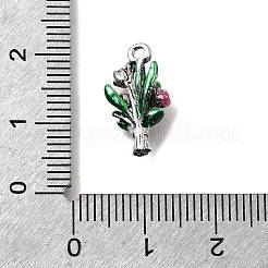 Подвески из эмали и сплава&nbsp;LS-ENAM-P260-03B-AS01