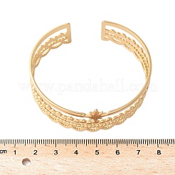 Браслеты-манжеты из нержавеющей стали 304 для женщин&nbsp;BJEW-U032-04G