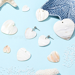 20шт 5 стиля подвески из натуральных пресноводных ракушек&nbsp;SHEL-SC0001-95