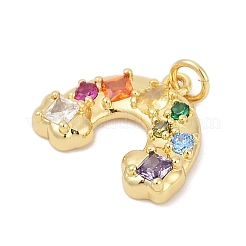 Латунные микро проложить кубического циркония подвески&nbsp;KK-U058-40G