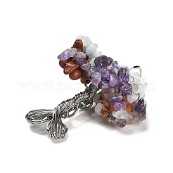 Большие подвески из натуральных смешанных драгоценных камней&nbsp;G-F763-06P