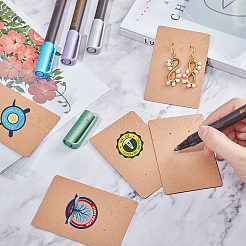 Картонные бумажные карточки для ожерелья и сережек DIY-PH0028-14