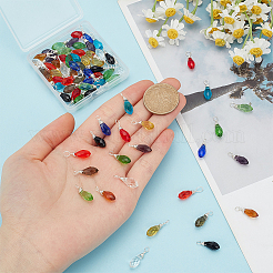 72шт 12 цвета стеклянный кулон&nbsp;PALLOY-PH01672