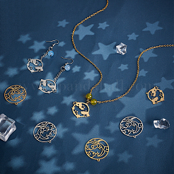 8 шт. 4 стиля ионного покрытия (IP) 201 подвески из нержавеющей стали&nbsp;STAS-UN0033-32