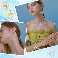 6 шт. подвески из нержавеющей стали 304 двух цветов&nbsp;STAS-UN0030-37