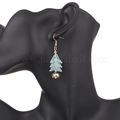 Серьги с подвесками из акрилового цветка&nbsp;EJEW-MZ00584