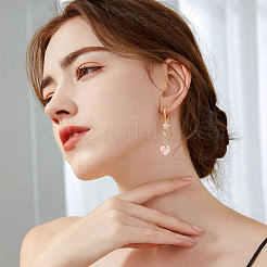 40 шт. 10 стиля романтических идей ко Дню святого Валентина стеклянные подвески украшения&nbsp;HJEW-MA00041