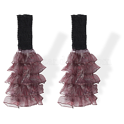 Рукава из полиэстера с оборками и многослойной пэчворк-стеганой отделкой&nbsp;AJEW-WH20042-75C