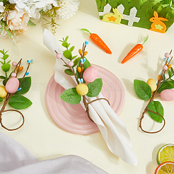 Ткань из крученого шелка с кольцами для салфеток из пеноматериала&nbsp;AJEW-WH20006-156C