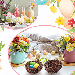 Имитация ротанга птичье гнездо&nbsp;AJEW-WH0609-144B