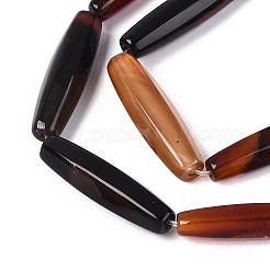 Окрашенные естественный агат бисер пряди&nbsp;G-T144-54A-01